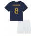 Billige Frankrike Aurelien Tchouameni #8 Hjemmetrøye Barn VM 2022 Kortermet (+ korte bukser)